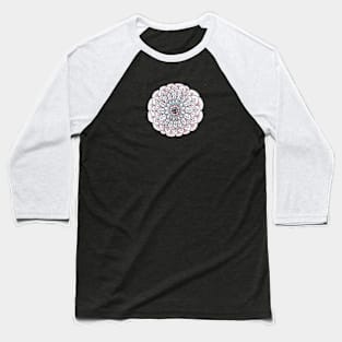 Maroon Mandala Baseball T-Shirt